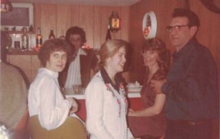 Barbara Cheney Harold Gerrie Thurber Robin Wallenfang Carl Cheney Xmas 1978